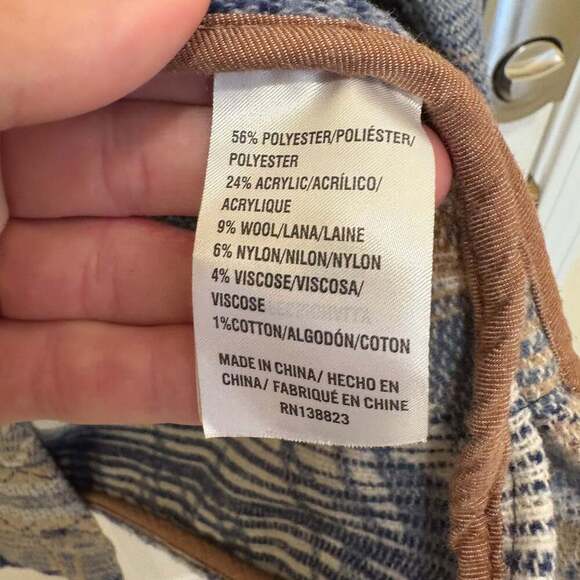 Idyllwind women’s medium woven aztec jacket / shacket boho - Picture 5 of 12